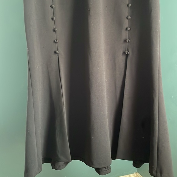 Calvin  Black Sleeveless Dress black button details down front - Picture 2 of 5